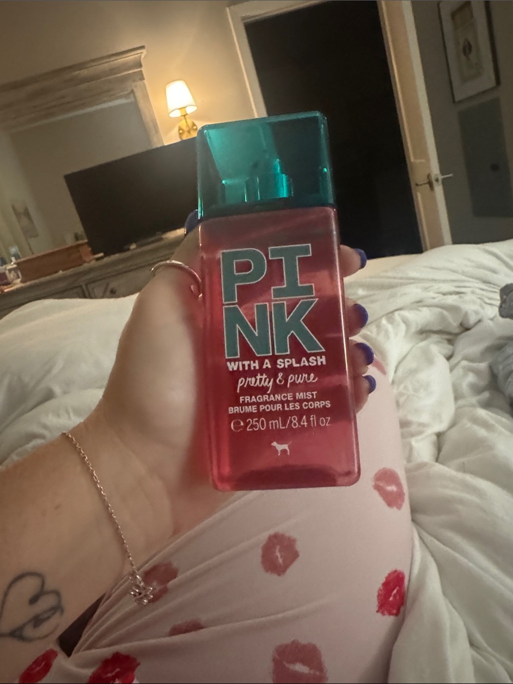 PINK Victoria's Secret Pink Fragrance Mist with Teal Cap